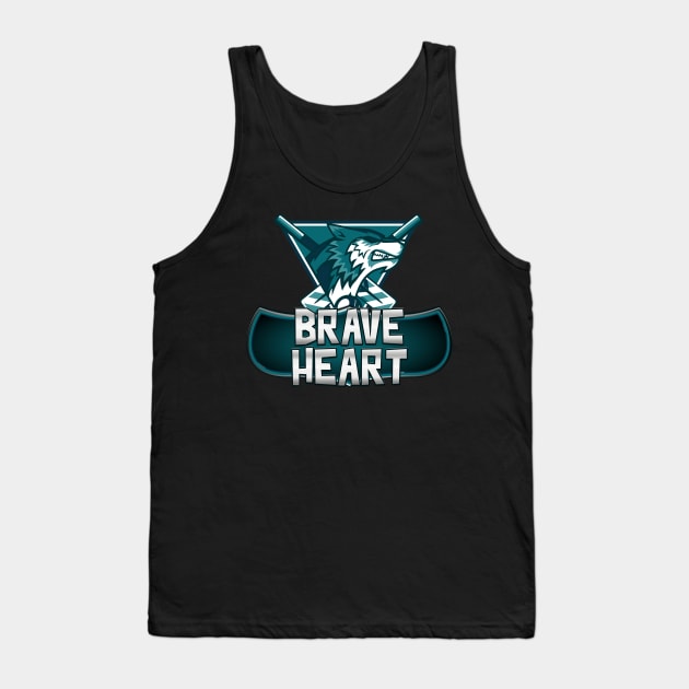 Brave Heart Tank Top by Wolf Clothing Co